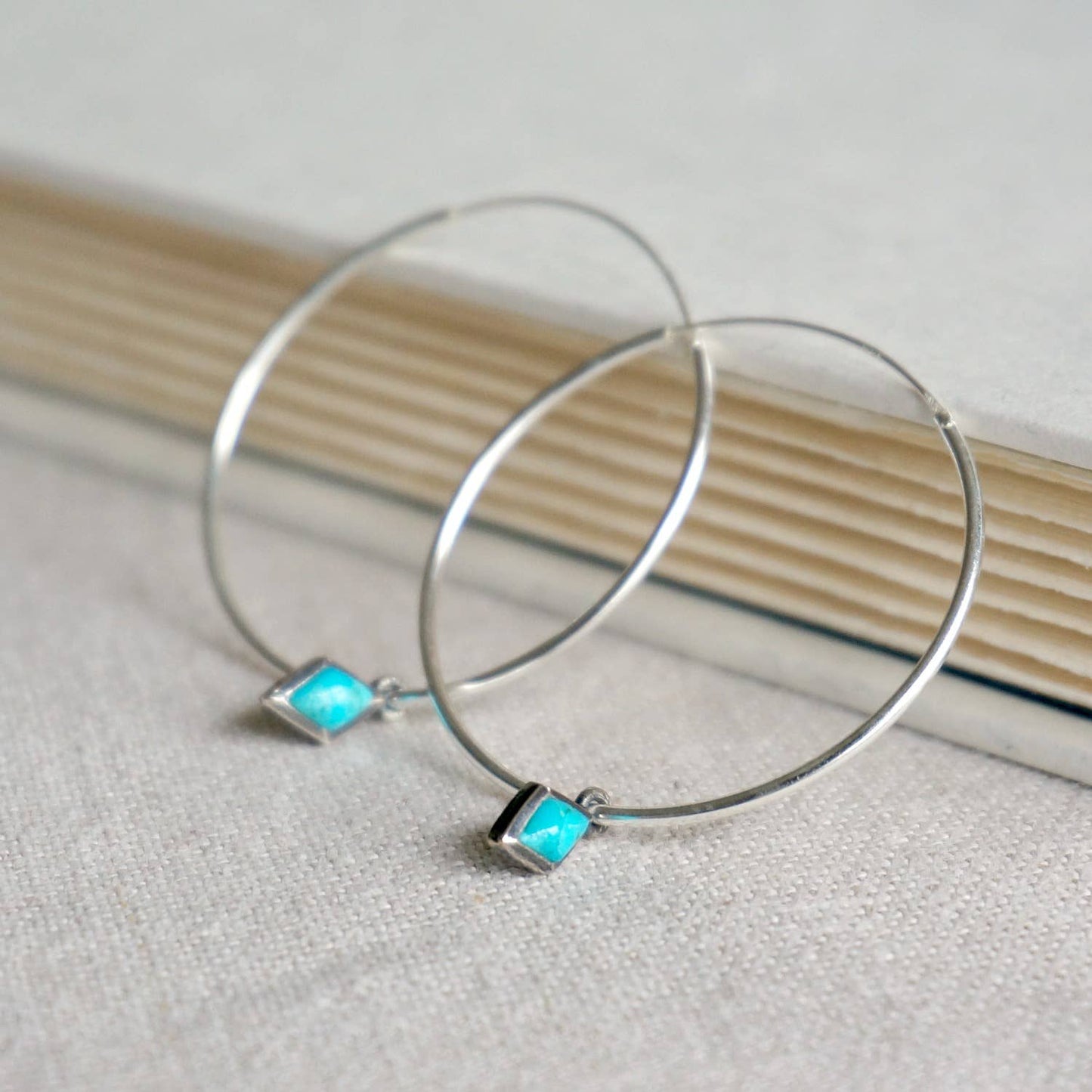 Dir Turquoise Hoops