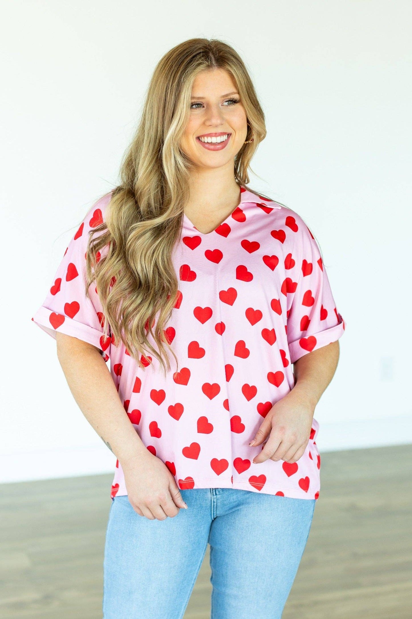 Hearts desire pink shirt