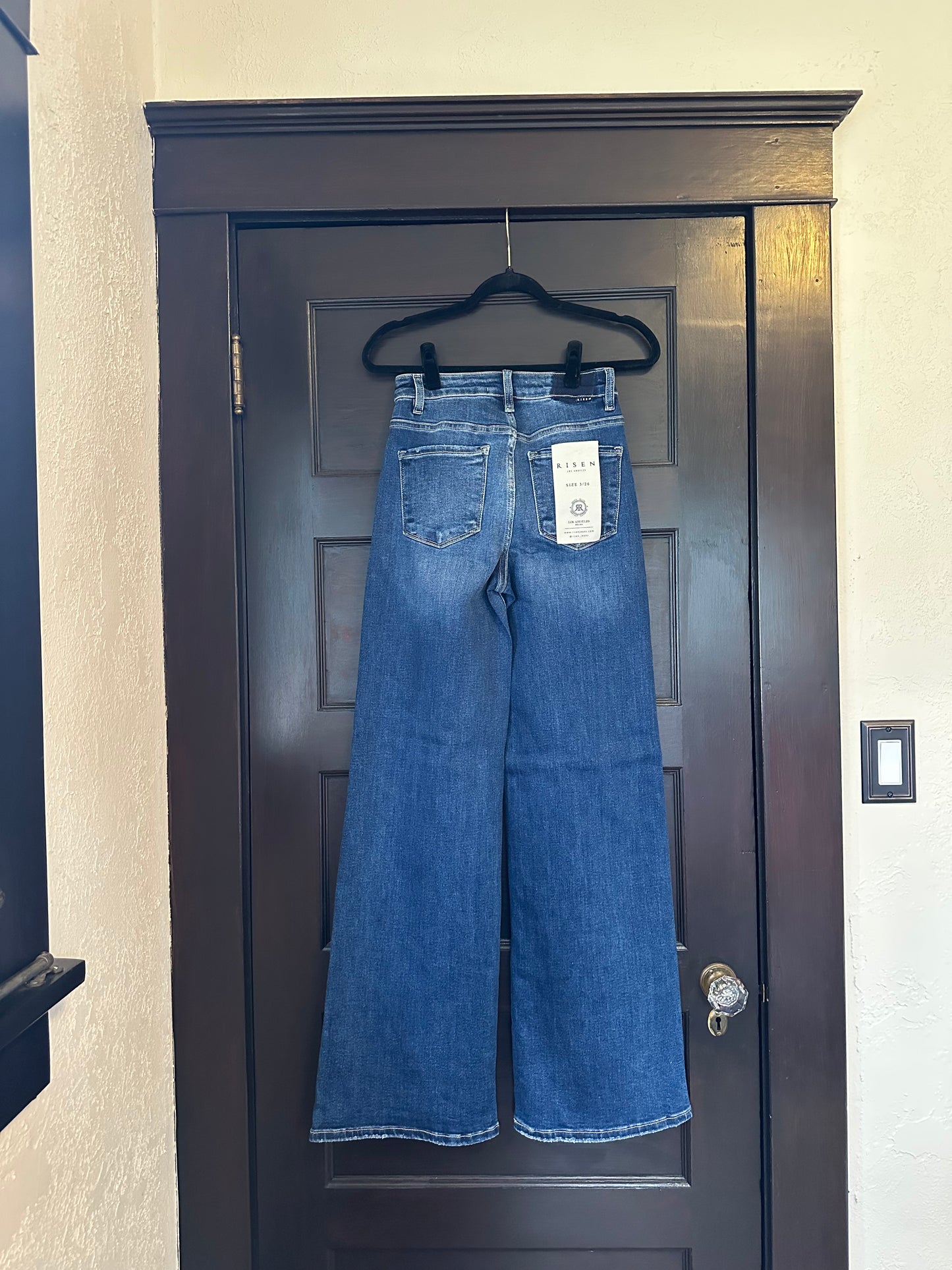 RISEN HIGH RISE WIDE FLARE JEANS