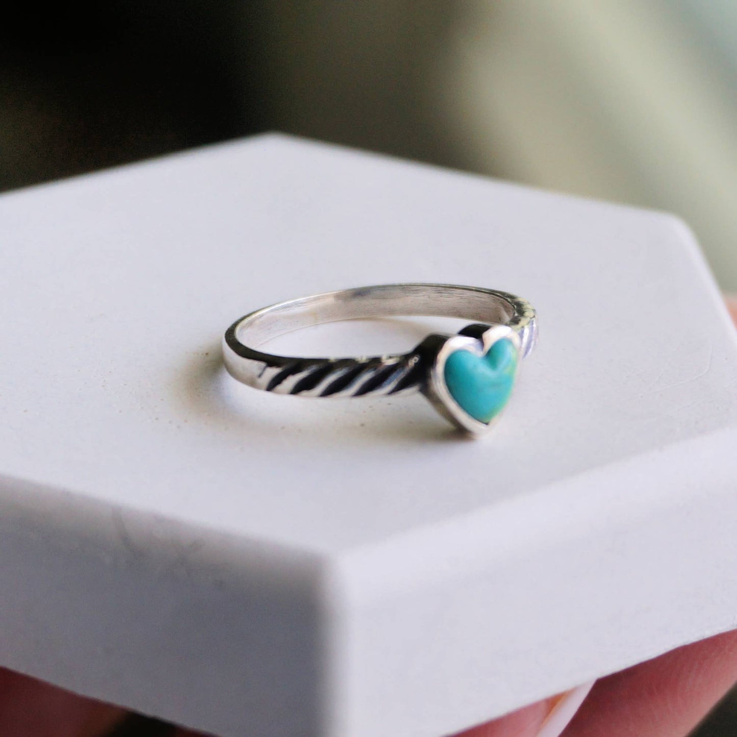 Heart Turquoise Ring: 8