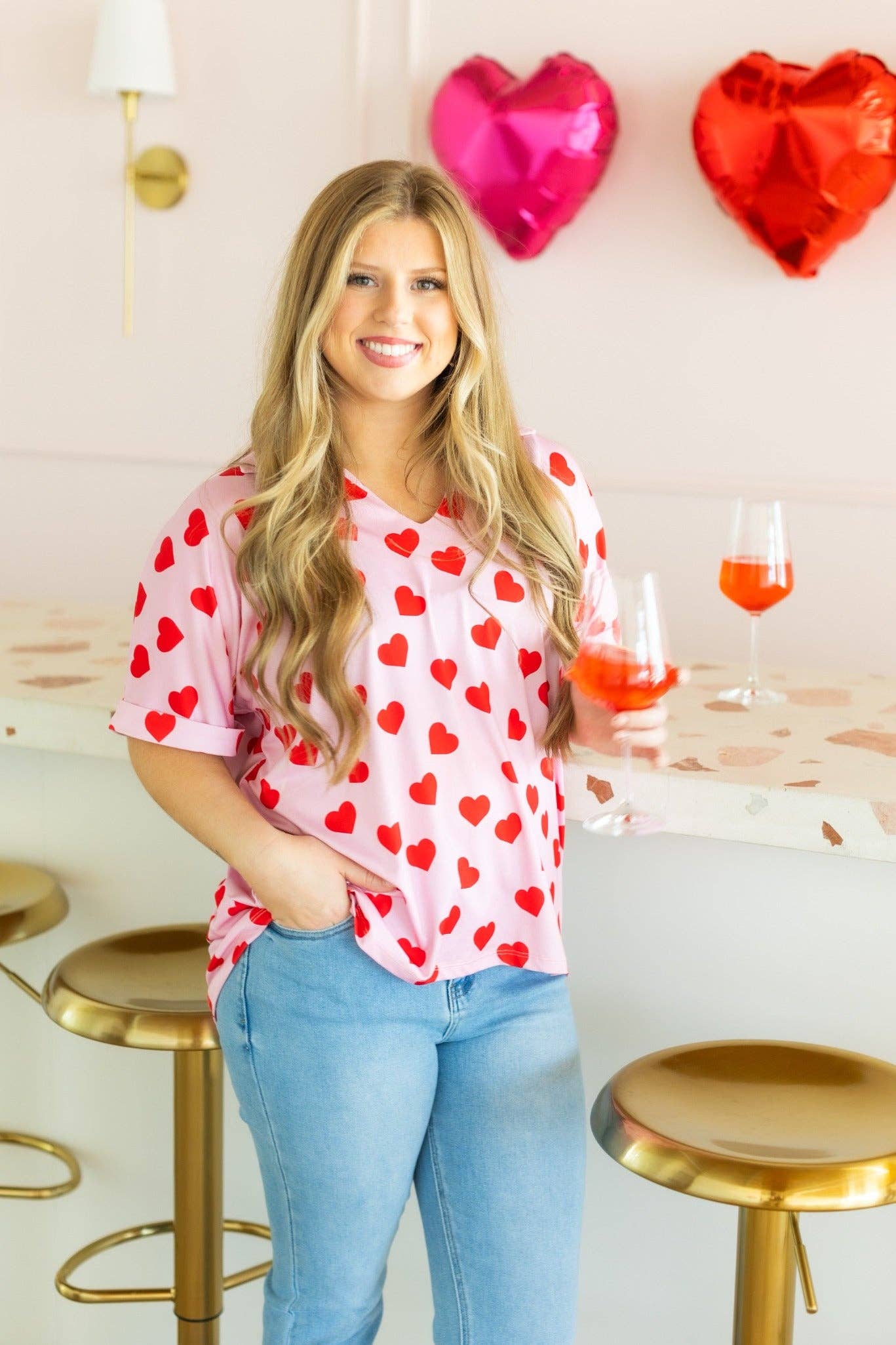 Hearts desire pink shirt