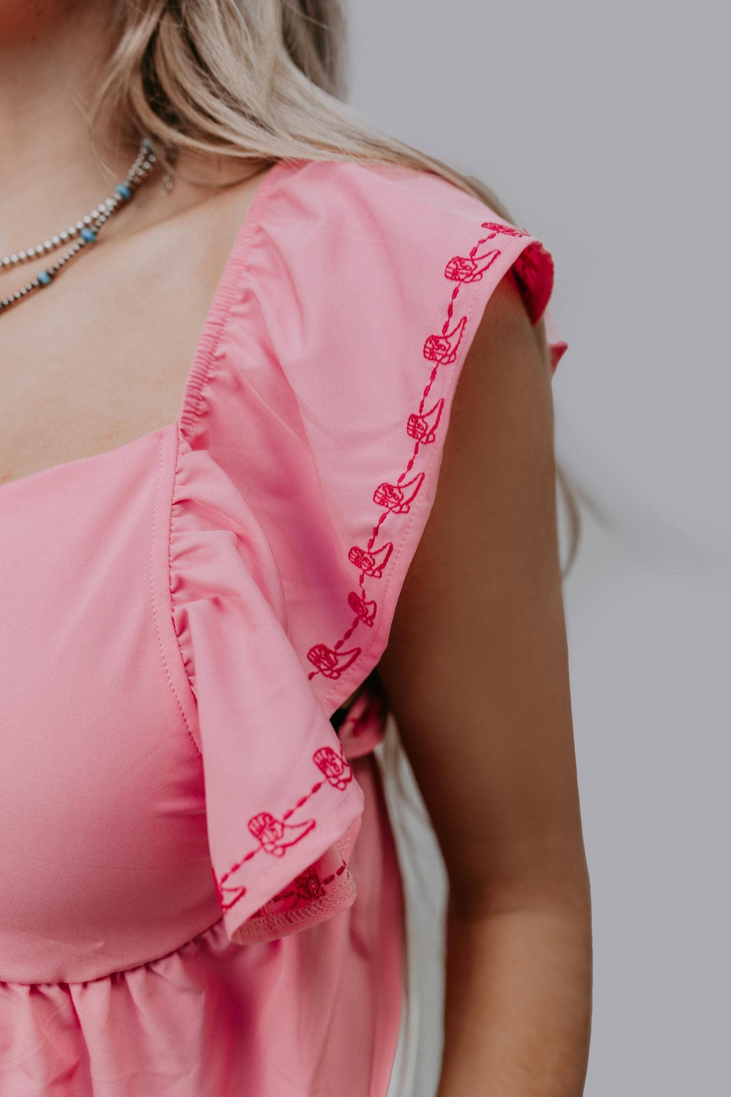 Pink Bow Boot Blouse