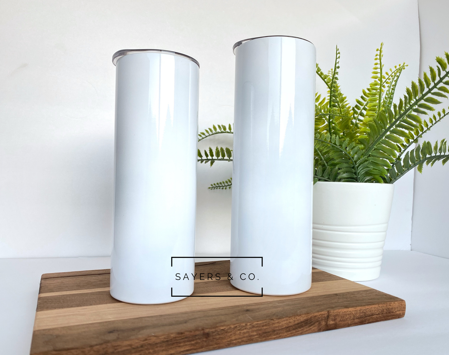 Custom Insulated Sublimation Tumblers with Straw 20 oz Skinny