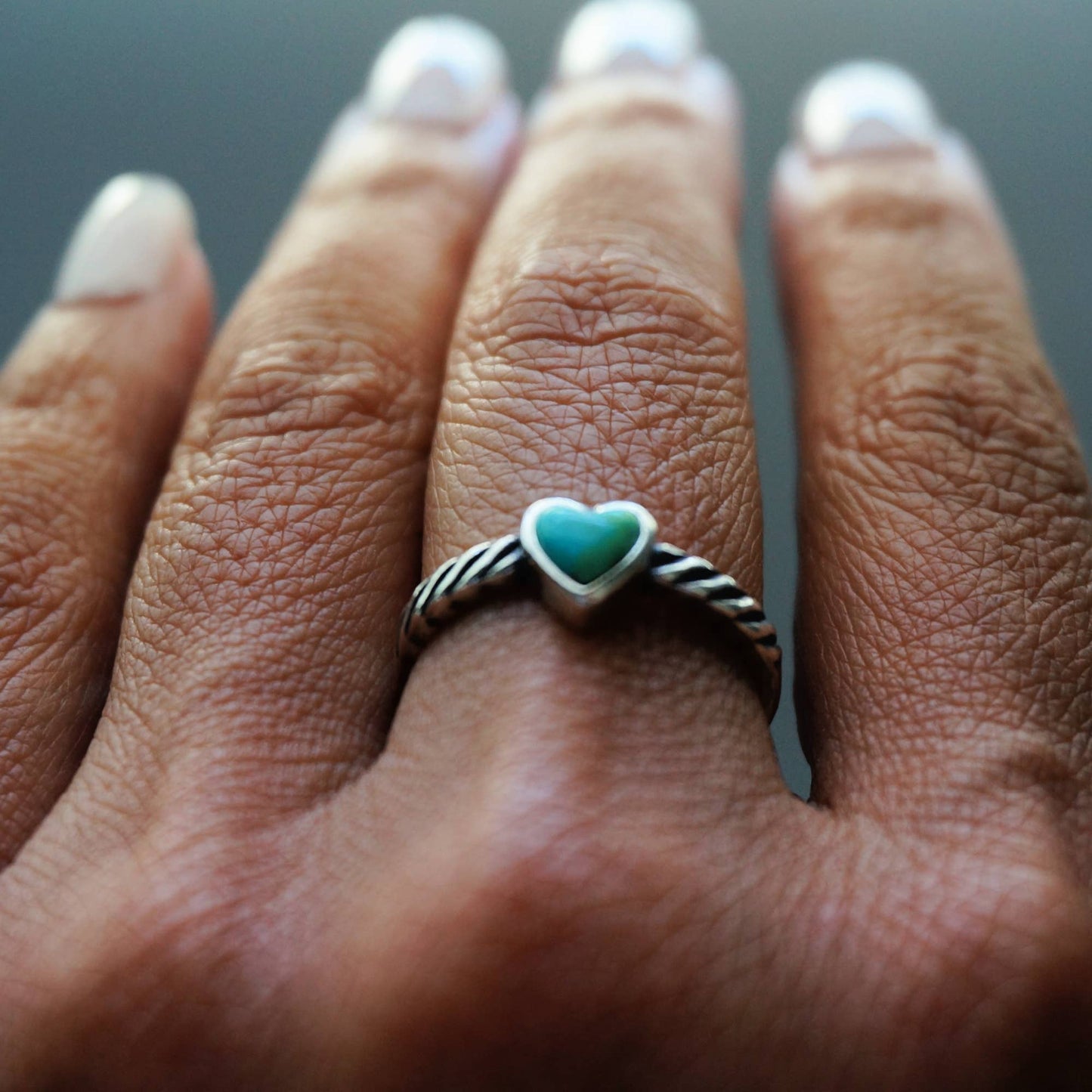 Heart Turquoise Ring: 8