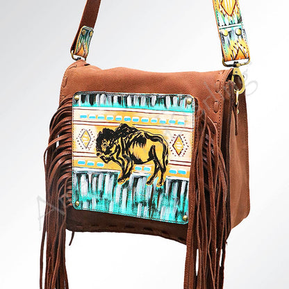 Wild buffalo crossbody bag