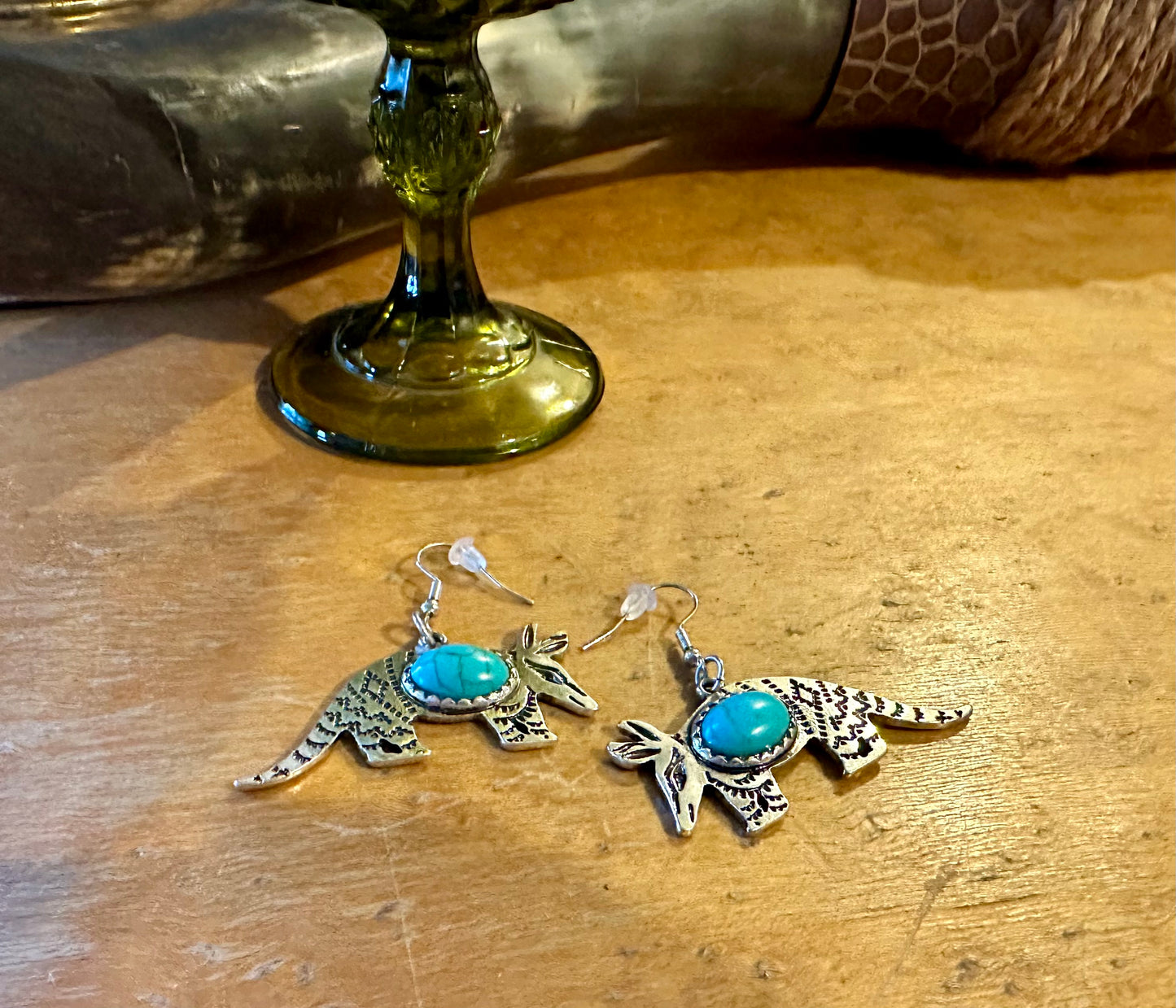 Armadillo earrings