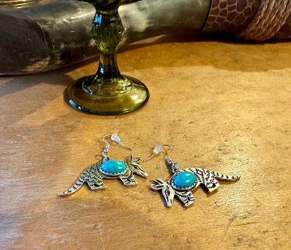 Armadillo earrings