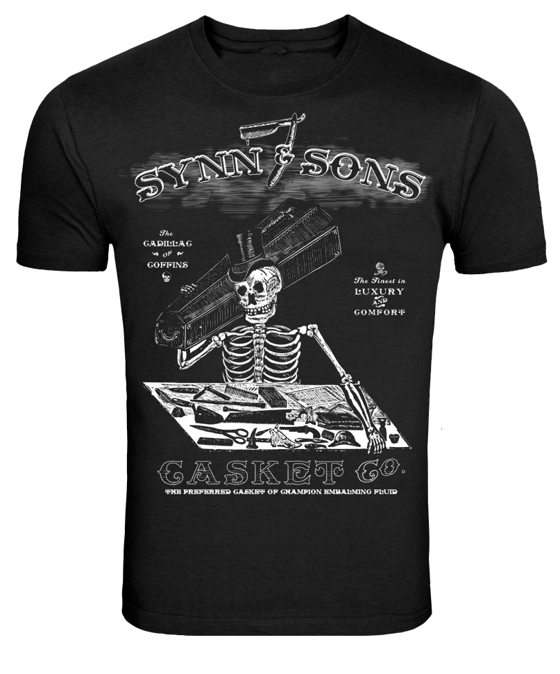 Mens Synn & Sons Casket Company Tee