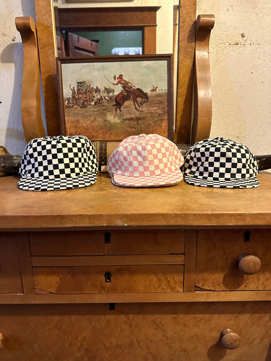 Checkerboard Field Trip Hat blk & white