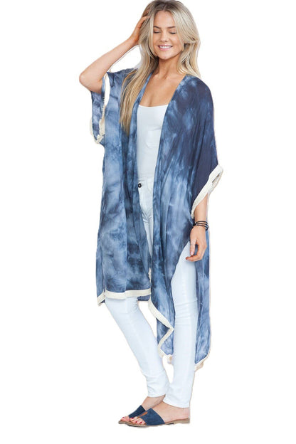 Cloud Rush - Tie-dye Swim Cover-Up Kimono Wrap