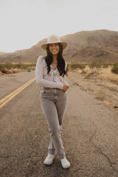 Vegan Suede Sweetheart Hat