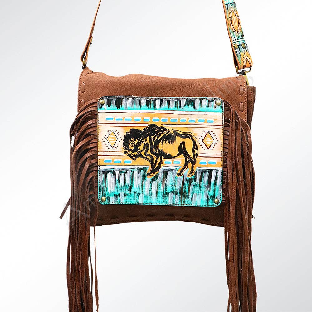 Wild buffalo crossbody bag