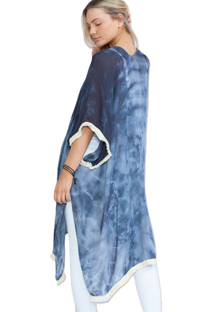 Cloud Rush - Tie-dye Swim Cover-Up Kimono Wrap