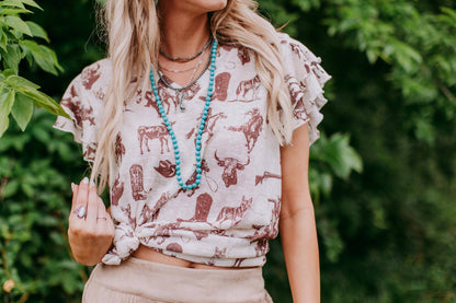 Cowboys & Indians Ruffle Tee