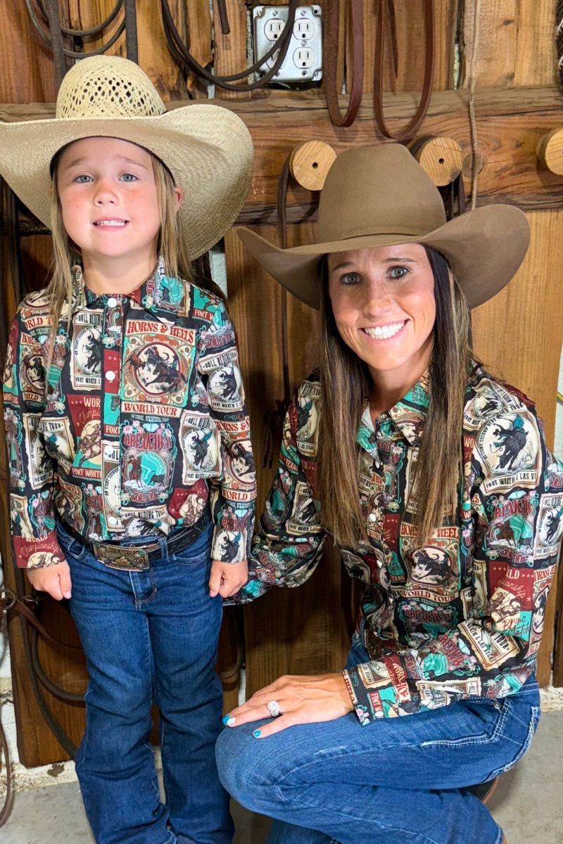 Vintage Rodeo Button Up Kids